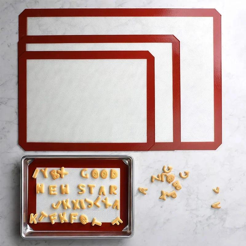 Baking Gadget, Cookie Pad, Rolling Dough Mat, Baking Mat, Pastry Tools, Cake Bakeware For Kitchen Non - Stick Silicone