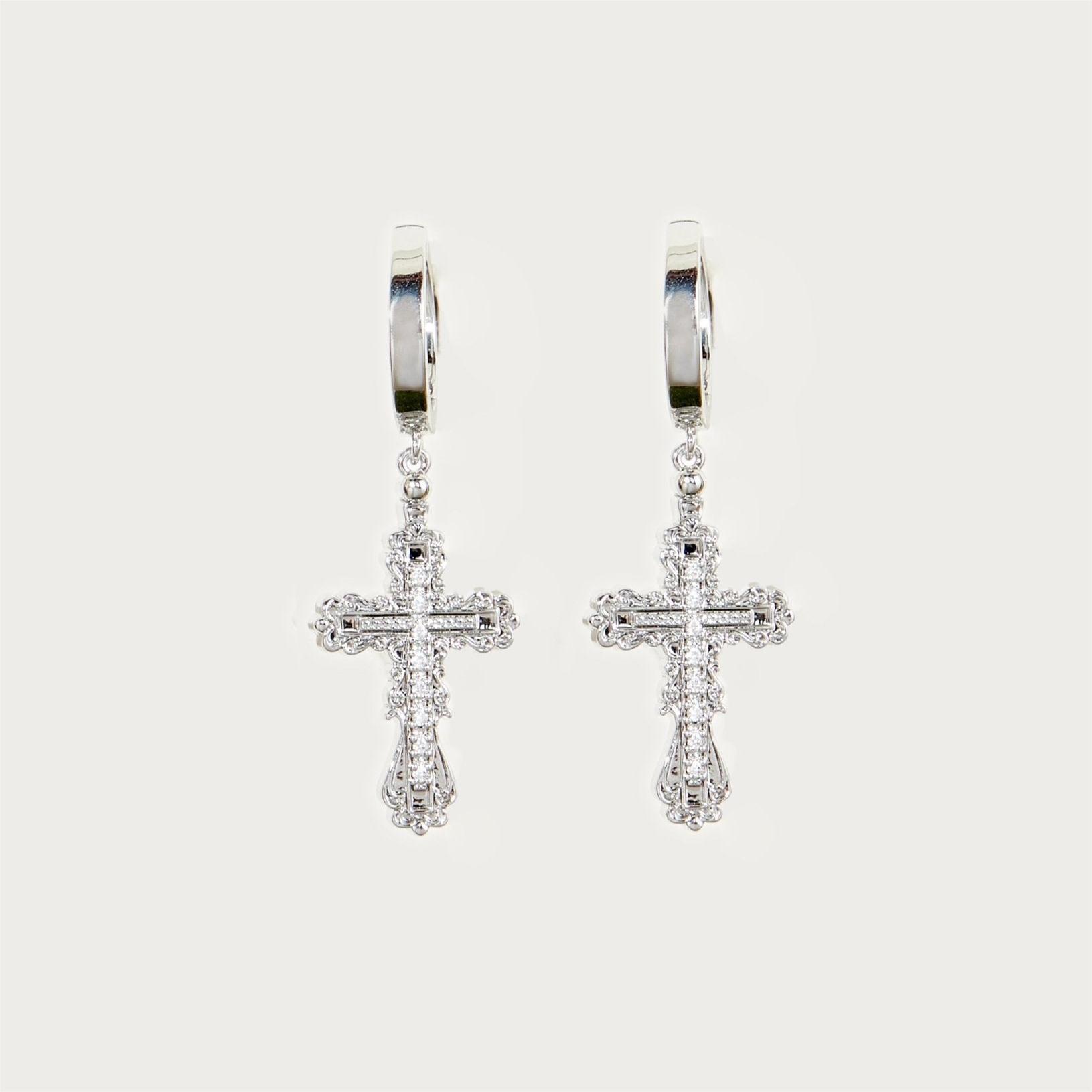 Gothic Cross Necklace Set Female, Shell Pearl Personality Minimalist Necklace Punk Cross