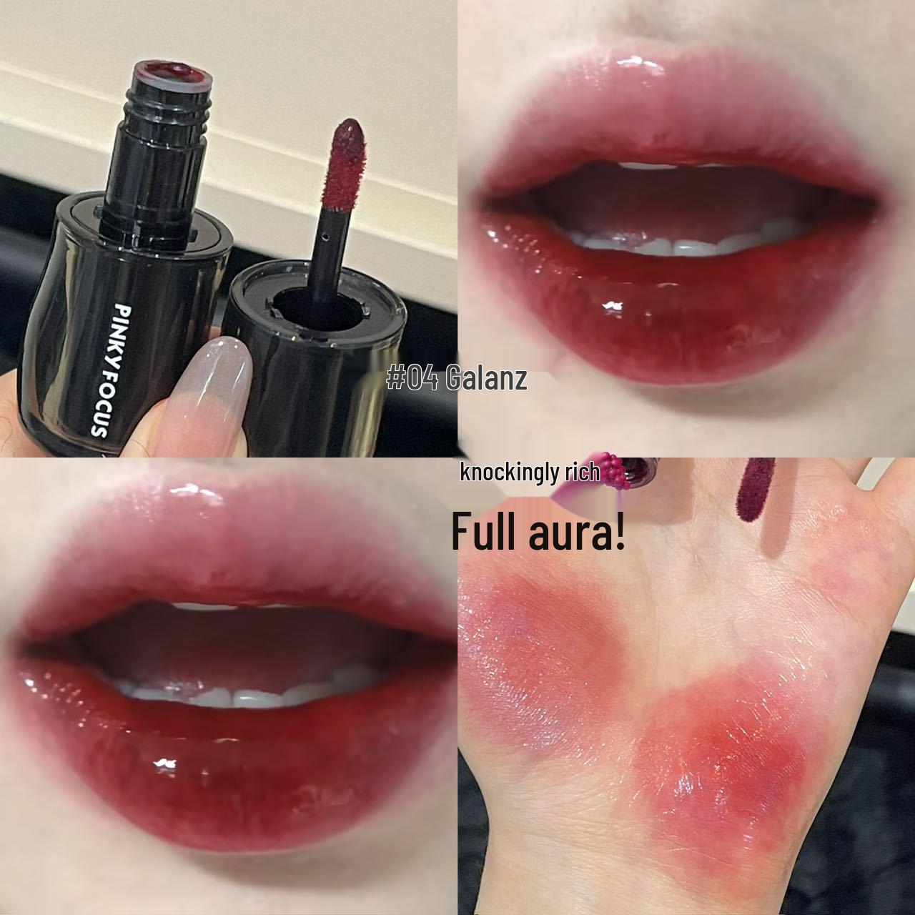 

Алый сияющий тинт: Увлажняющий, стойкий к отпечатыванию блеск для губ для пухлых, ярких губ 1.5g