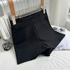 Short Pants for Women Spring/summer High Waist Black Base Trousers Versatile Tight Fit Slim Sexy A-line Hot Pants for Wearing Outside