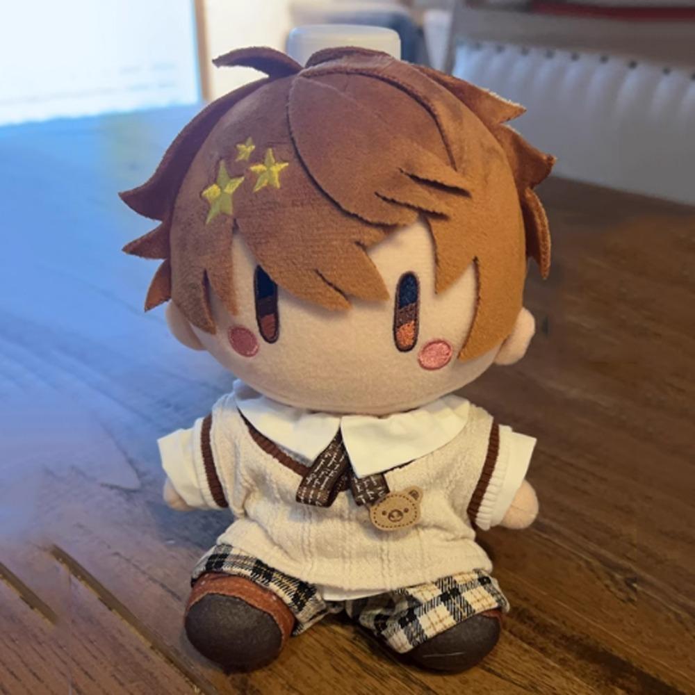 1 set School Uniform 20cm Cotton Doll Clothes Knitted Vest Plush Doll Clothes Doll Accessories