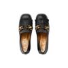 Gucci Interlocking Leather Chunky Heel High Heels 5.5cm Women's Black 750532 C9D00 1000