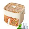 Ice Trays Press Ice Cubse Tray With Lid And Bin Press Non-Stick Iced Bucket Easy Release Kitchen Gadgets For Freezer Home &