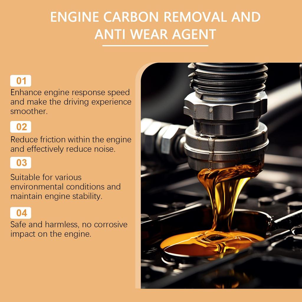 RAYHONG Engine Anti-Wear Protector, 30ml, Cleans and Rust-proofs, Restores Power Performance, Reduces Noise, Engine Maintenance for Cars