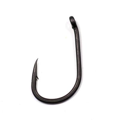 Bimoo 20 stuks Teflon gecoate sterke karpervishaken Hoog koolstofstaal Matzwart Micro weerhaak Maat 2 4 6 8 10 Withy Pool Rig haak