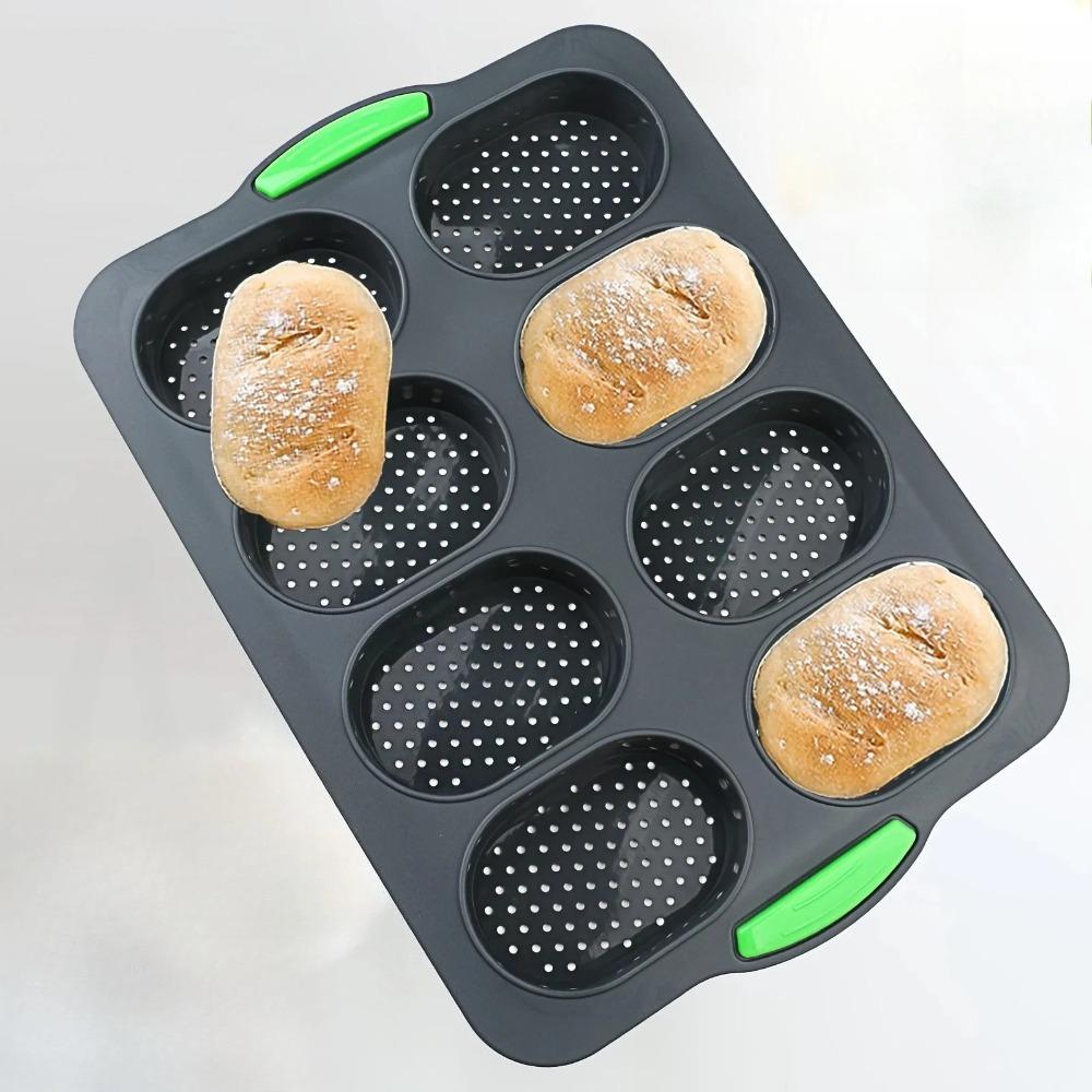 Silicone French Bread Molds Toast Tray Bread Pan Non Stick Baguette Mold Mini Cake Moulds DIY Bread Brownies Baking Tools