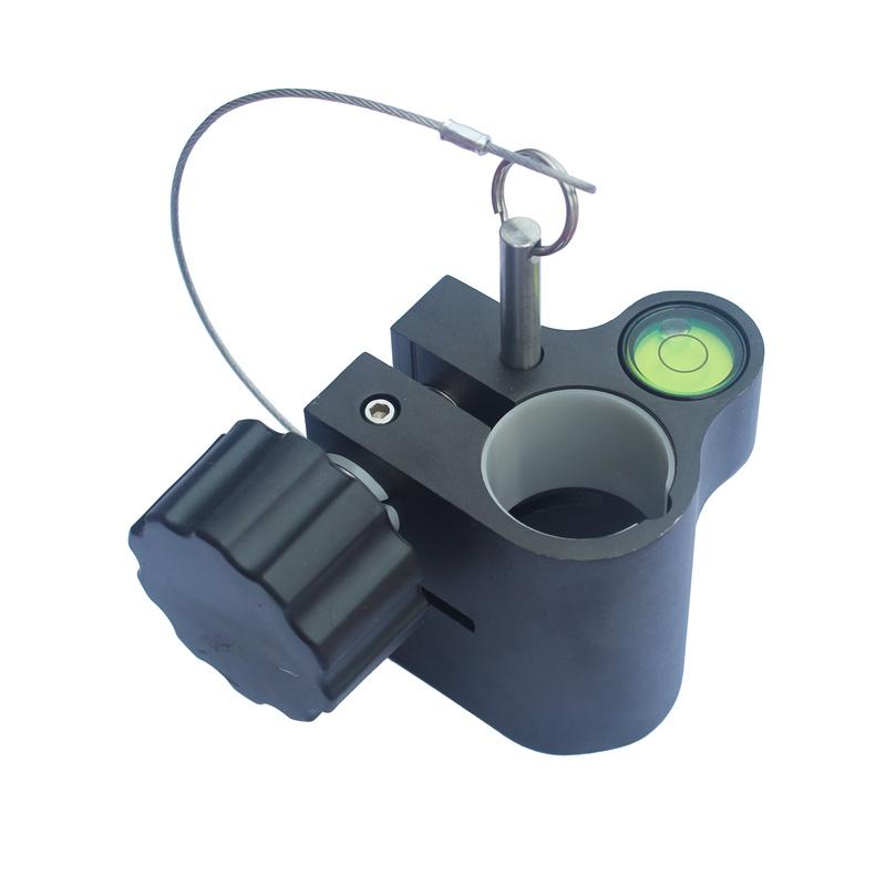 Schwarzes Nivellierelement Libelle Hochpräzisionslibelle für CHCNAV GPS 25mm Kohlefaserstab Zentrierstab