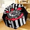 Ombrello con Emblema di Squadra di Calcio a 8 Stecche per Viaggio, Campeggio, Ombrello Leggero Portatile Casual, Essenziale per ogni Famiglia Regalo per le Vacanze