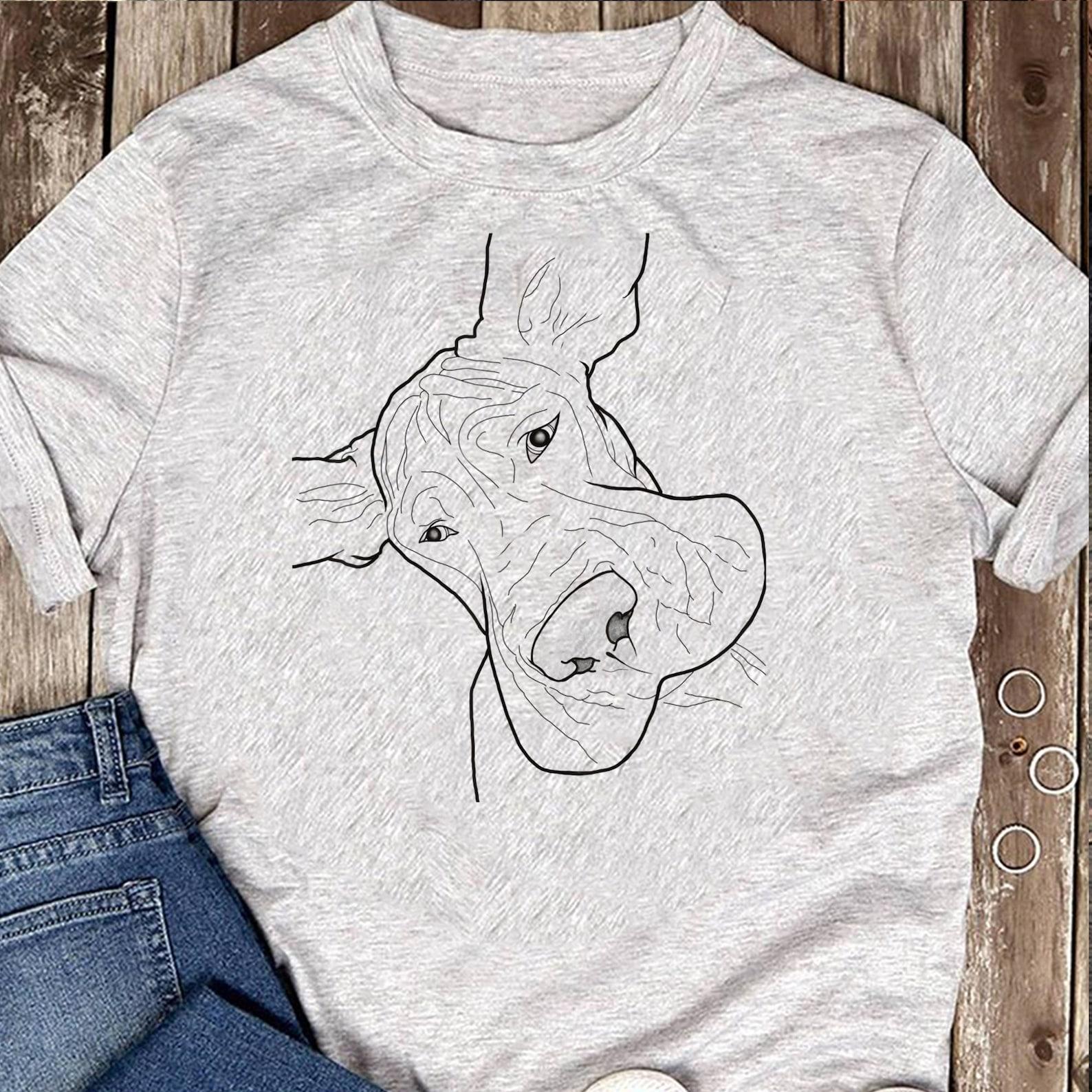 Funny goofy Great Dane face T-Shirt - Gift for Dog Lovers - Funny Dog - Vintage Shirt - Father s Day Gift XL