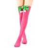 Women's Bowknot Christmas Stocking Pom-pom Socks Over-the-knee Socks