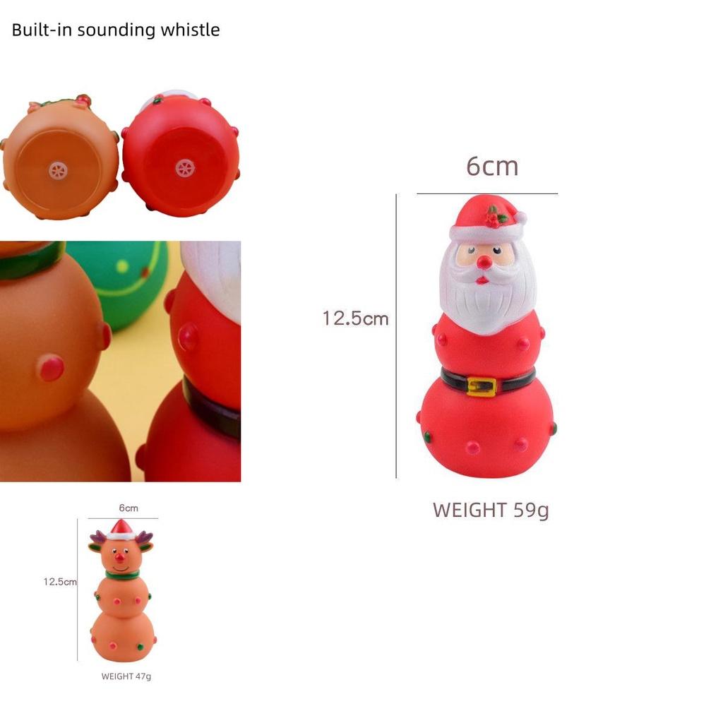Brighten Your Pet's Playtime With This Squeaky Christmas-themed Dog Chew Toy