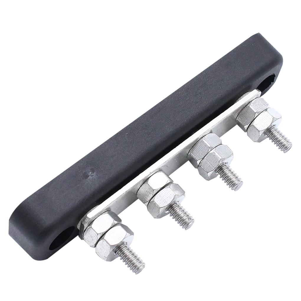 Bus Bar 4 Point Power 4x5mm Buses Bars Distribution Metal Cable Repairing Maintain for Trucks RVs Boats Coaches Car Marine