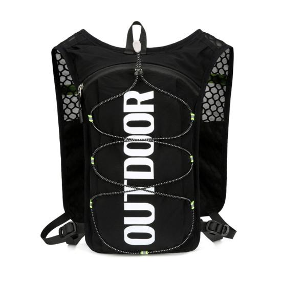 Hydration Backpack Multi-Pocket Water Backpack with Hydration Bladder Reflective Strip Hydration Pack for Hiking Running Cycling