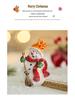 Retro Gingerbread Man Christmas Tree Ornaments: Cute Resin Refrigerator Magnets