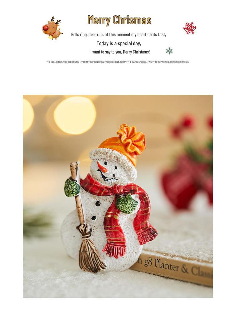 Retro Gingerbread Man Christmas Tree Ornaments: Cute Resin Refrigerator Magnets