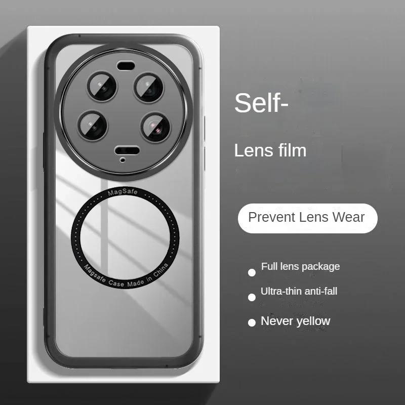 

15 Ultra Lens Защитная пленка Беспроводной зарядный чехол для Xiaomi 15 Ultra 14T Pro Мягкий силиконовый противоударный прозрачный чехол-бампер For Xiaomi 15 Ultra серый