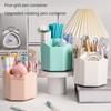 360-Degree Rotating Pen Holder Desktop Storage Box Office Multi-Functional Creative Large Capacity Cute Girl Heart Ins