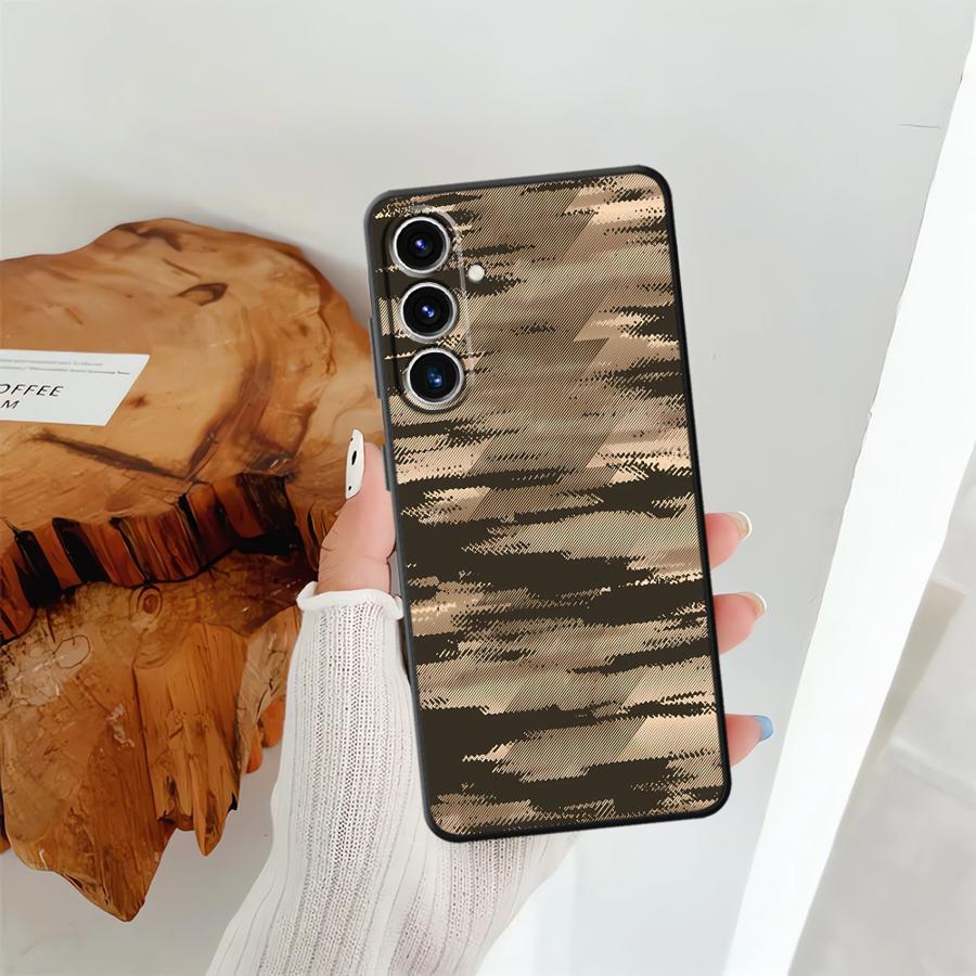 Camouflage Pattern Soft Back Phone Cover Case for Samsung Galaxy A24 A31 A16 A21s A22 A23 A33 A34 A14 A15 A35 A41 A51 A52 A54