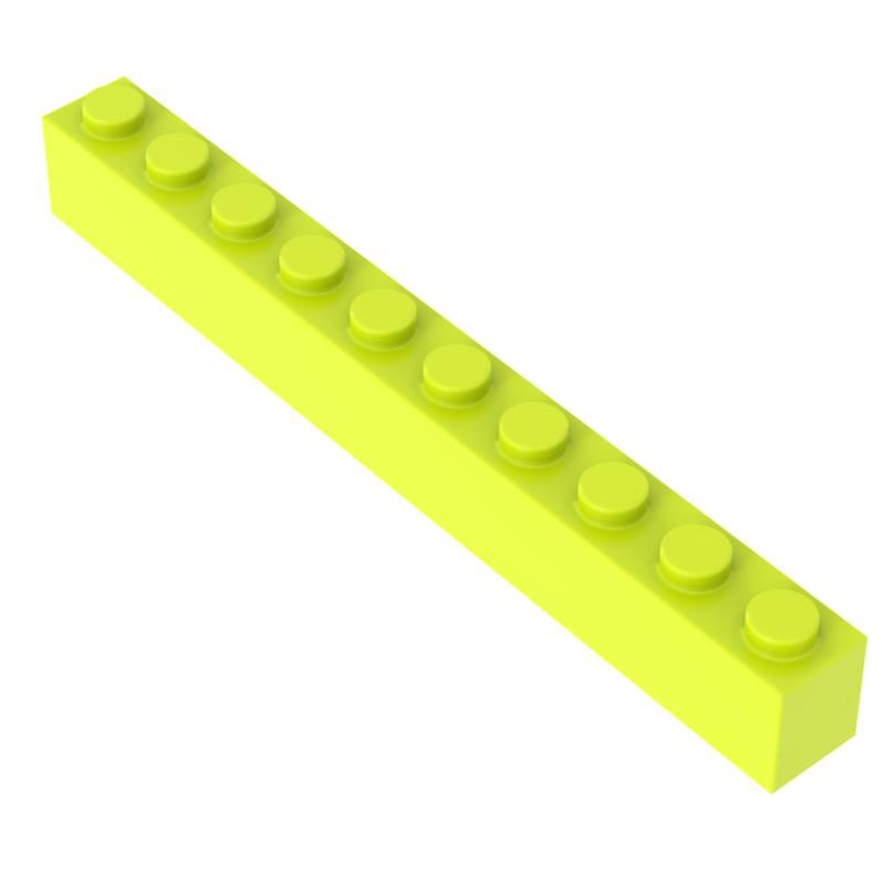 [FunBrick] 10/30/50PCS Bricks 1x10 Dots 1*10 Dots Educational Creative DIY Bulk Set Building Blocks Compatible with 6111 Classic