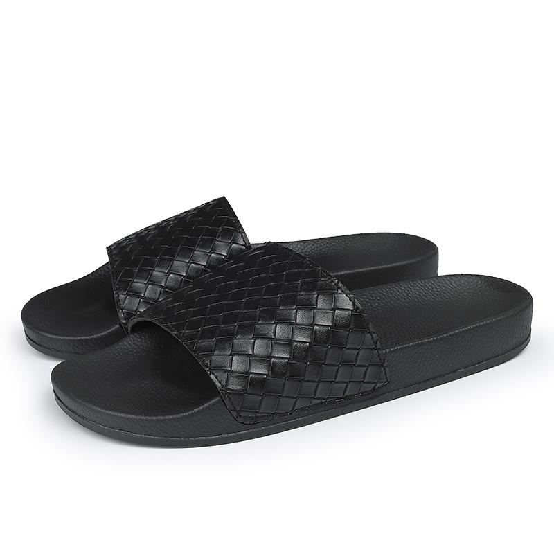 

Мужские повседневные тапочки, женские шлепанцы, летние пляжные сандалии, нескользящая домашняя обувь, домашние тапочки для ванной, толстые шлепанцы на платформе 45 чёрный