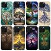 Tree of Life Space Phone Case For iPhone 17 Air 16 15 Pro Max 14 Plus 13 Mini 12 11 Cover 7 8 SE Silicone Shell Print Fundas 17