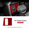 Real Soft Carbon Fiber Sticker For Toyota Tundra 2022 2023 2024 2025 Car Handbrake Switch Interior Trim Decor Accessories LHD