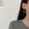 Special Offer: High-End Korean Light Luxury Geometric Circle Earrings for Women - Elegant, Versatile Ear Jewelry 