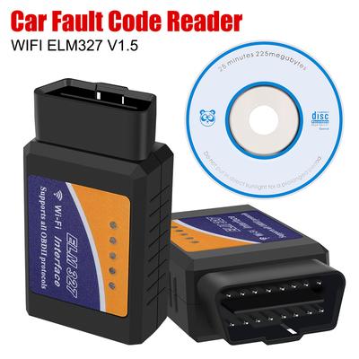 ELM327 WIFI V1.5 For IOS Android OBDII Adapter OBD2 Scanner 1PC Car Accessories Car Fault Code Reader Auto Diagnostic Scan Tool