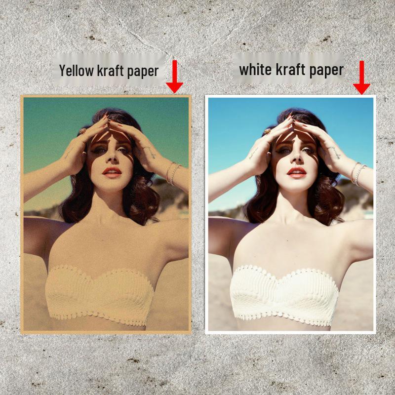 Large Vintage Lana Del Rey Music Star Poster - European & American Style Wall Art
