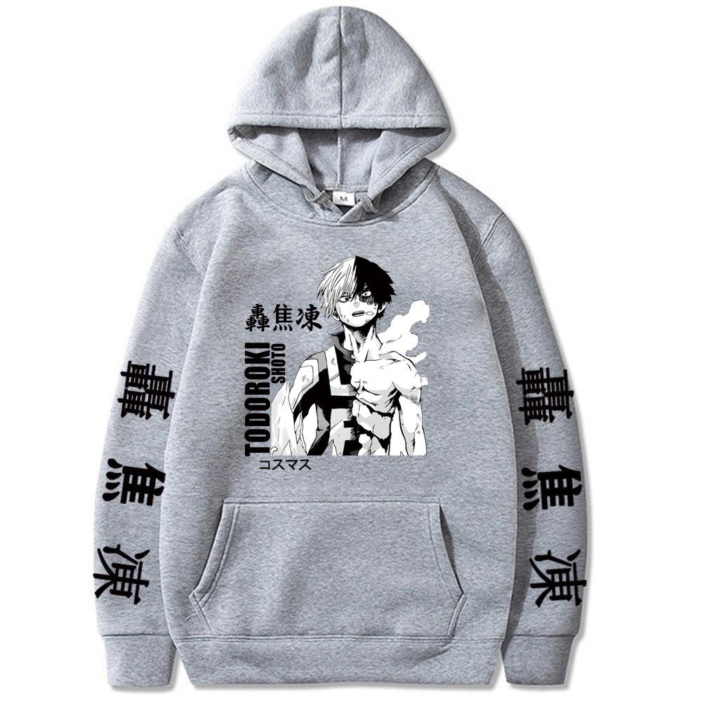 Oma Riman College Cartoon Printed Casual Hooded Sweater