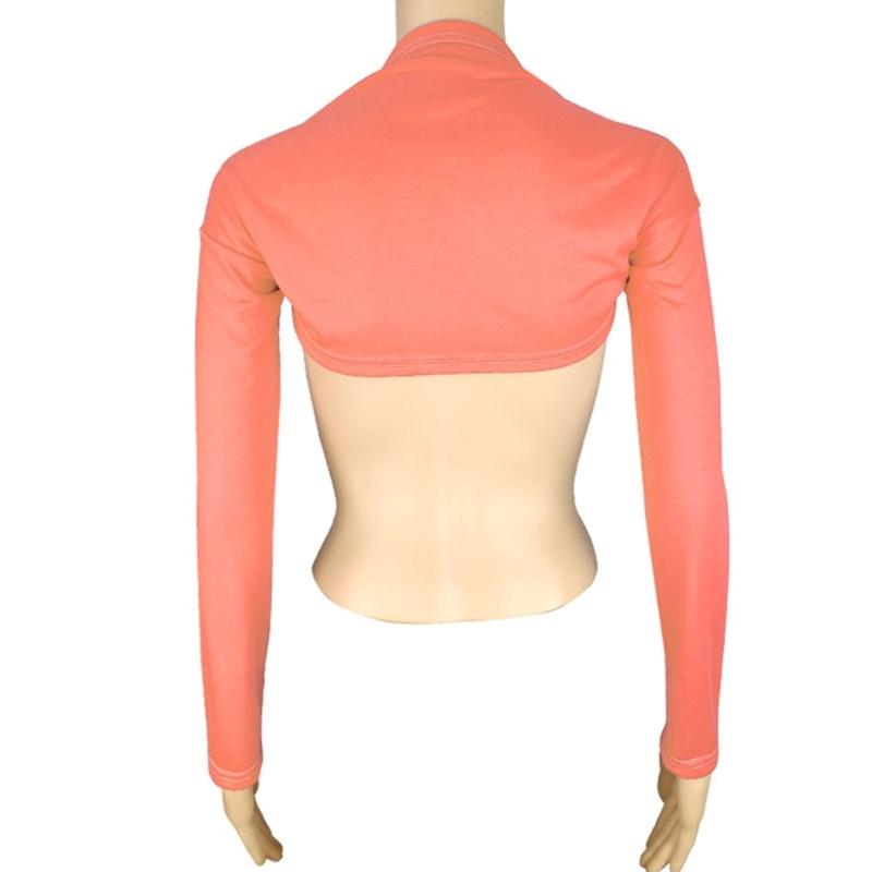 Breathable Woman Shrug Cardigan Shrug Crop Top Skin-friendly Long Sleeve Shawl