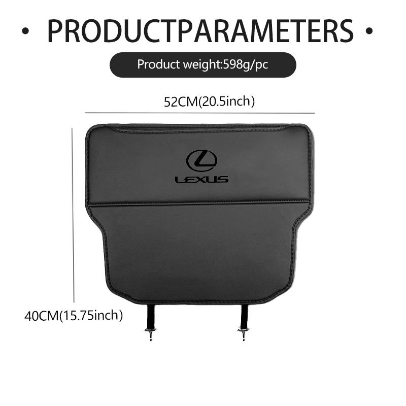 For Lexus Car Interior Seat Back Anti Child Kick Protector Pad Auto Storage Accessories IS350 ES350 IS250 IS460 IS220h IS300