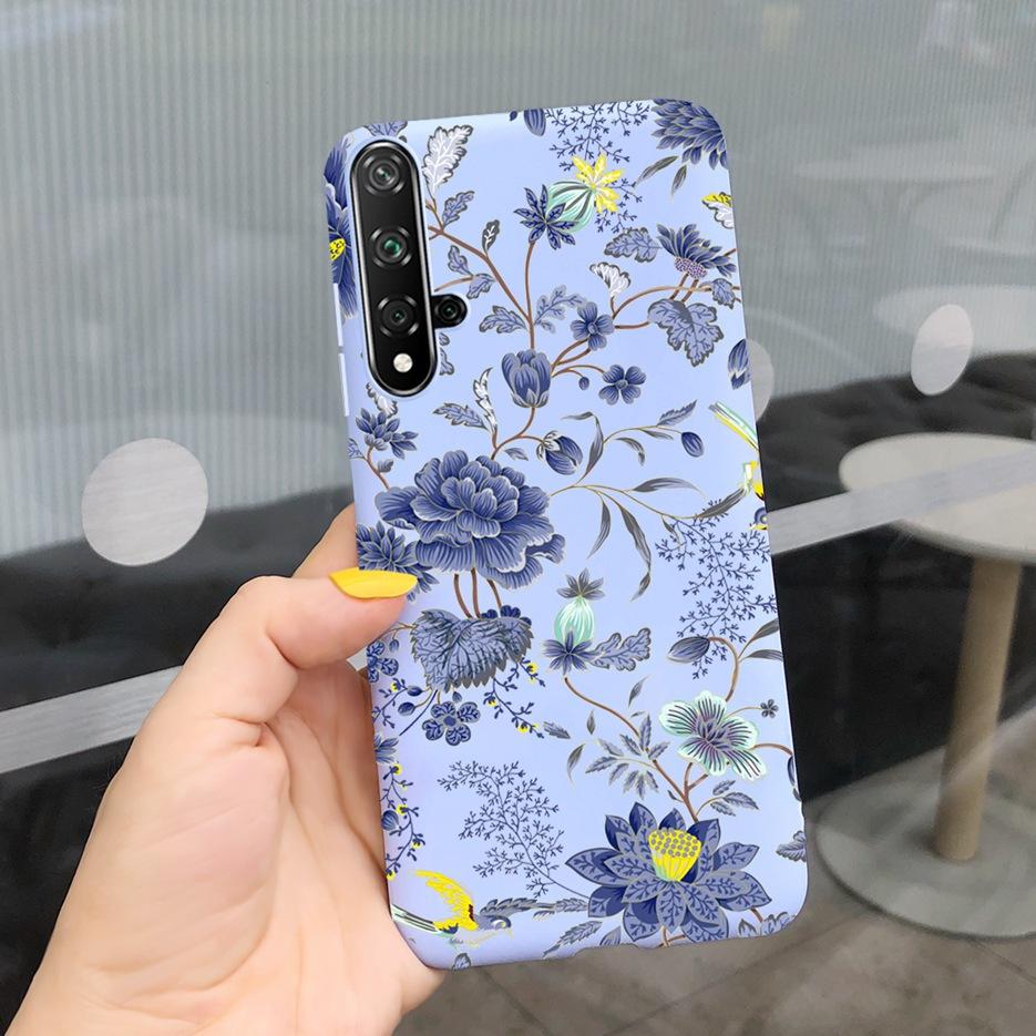For Huawei Honor 20 Case Stylish Painted Silicone Soft TPU Phone Case Fundas For Huawei Nova 5T 5 T Honor 20 Honor20 Cases Cover
