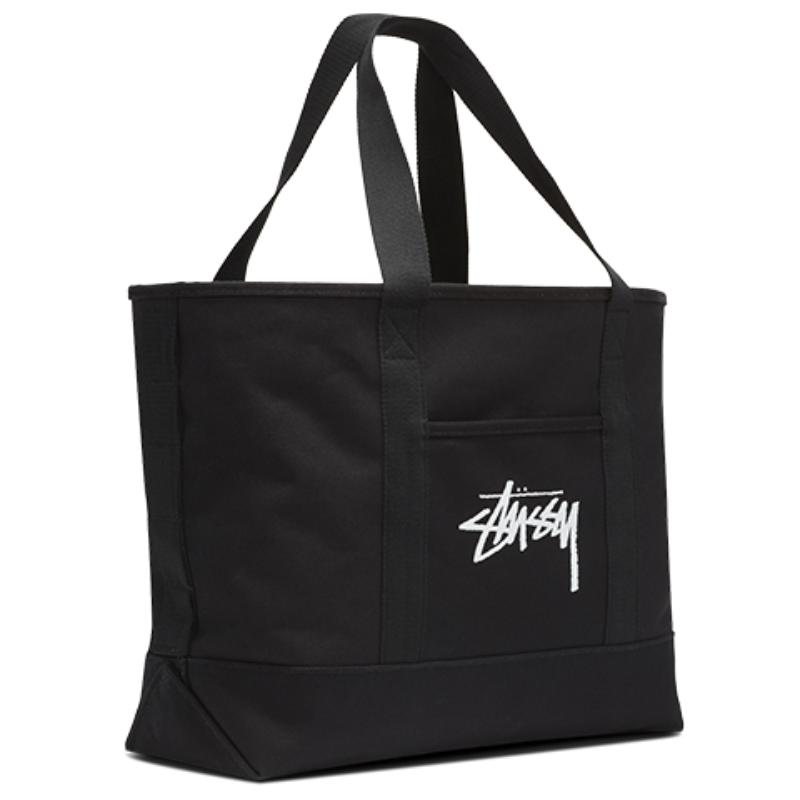 Nike Stussy Kollaboration Baumwolltasche Einkaufstasche Reisetasche Handtaschen Unisex Schwarz Lässig CZ1521-010