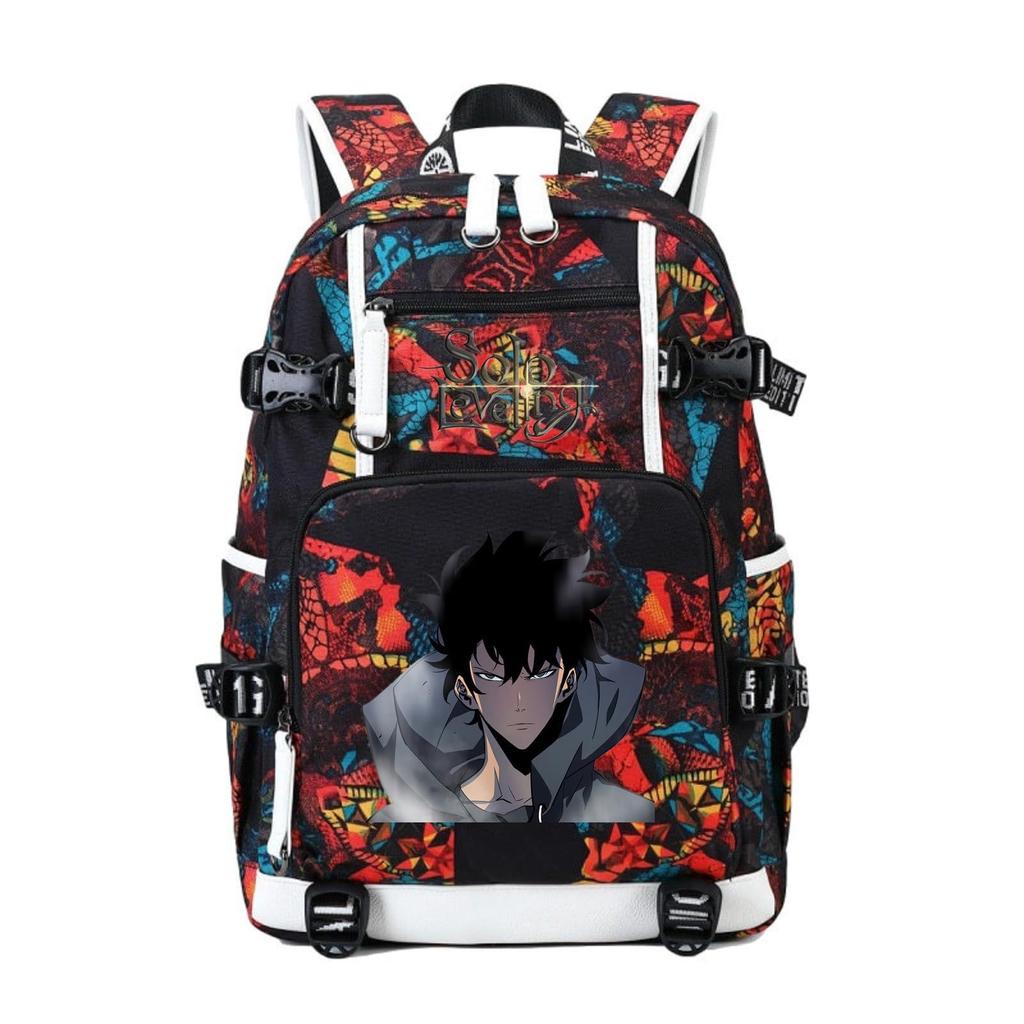 I Alone Upgraded The Animation Periphery Outdoor Travel Bag Large Capacity Multi-Function With Usb Backpack