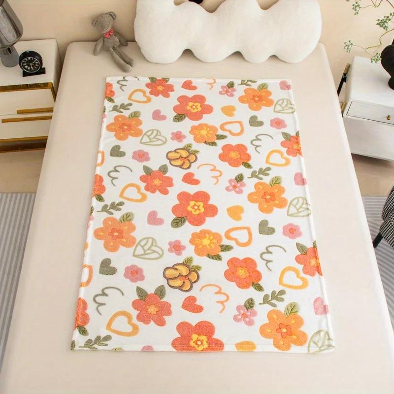 Fleece Throw Blanket - Soft Warm Cozy All-Season Knitted Polyester Bed Blanket
