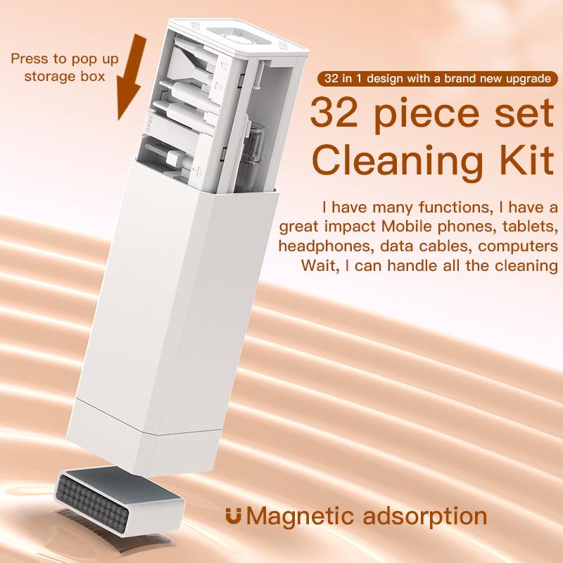 32-in-1 Multifunctional Cleaning Kit for Mobile Phone, Camera, Earphones, and Keyboard