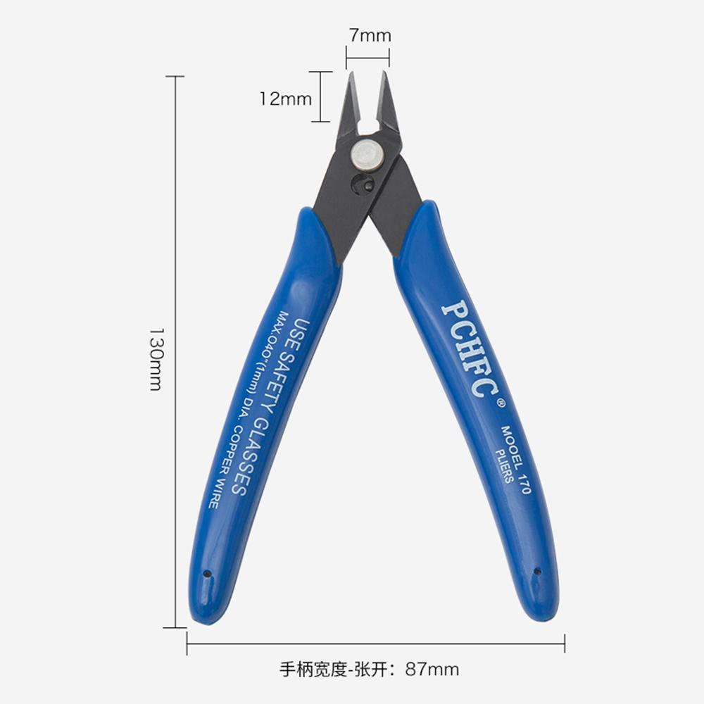 Pinza a Taglio Diagonale Affilata Tagliafili Elettrici Cavi Fascette Taglio Pinze Laterali Metalliche Pinze a Filo Forbici Comode Strumento Durevole