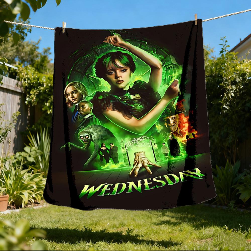 

1pc Wicked Outdoor Soft Blanket Ultra Plush, Warm, Versatile, and Easy Care for Camping, and 80x120cm