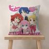 Pop Anime Bocchi The RRock Cushion Cover Pillow Cover Decor Pillowcase Printed Cushion Case For Couch