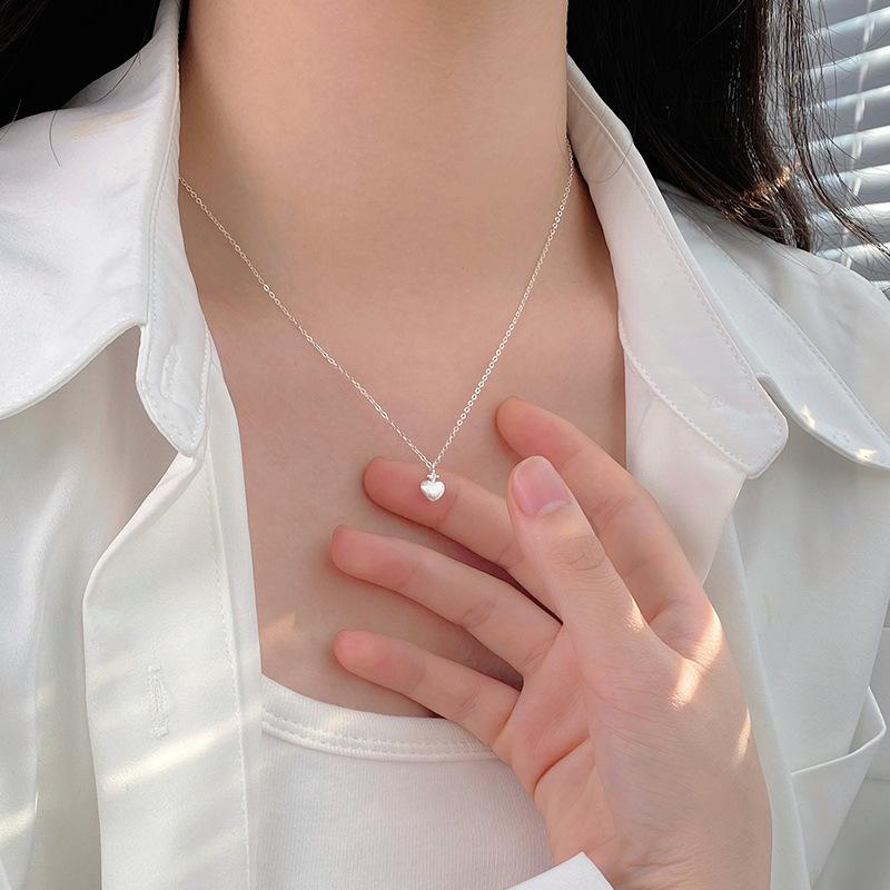 Colier Simplu cu Zircon pentru Femei cu un Stil Cool și Versatil, Cadou Dulce pentru Prietenă, Cadou de Ziua de Naștere