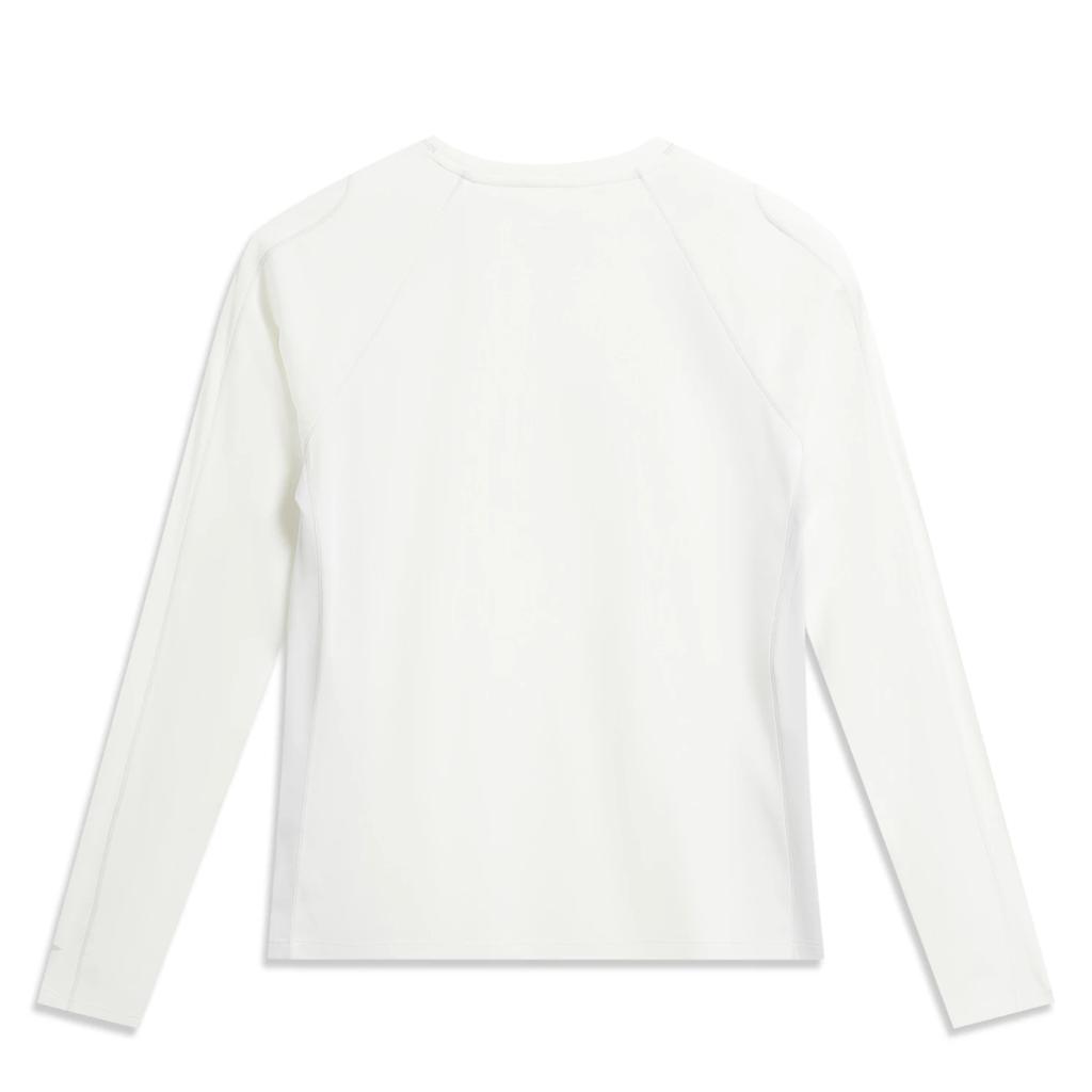 Li Ning Outdoor CF Letter Round Neck Versatile Long Sleeve T-Shirt Women tops ATLW158-1