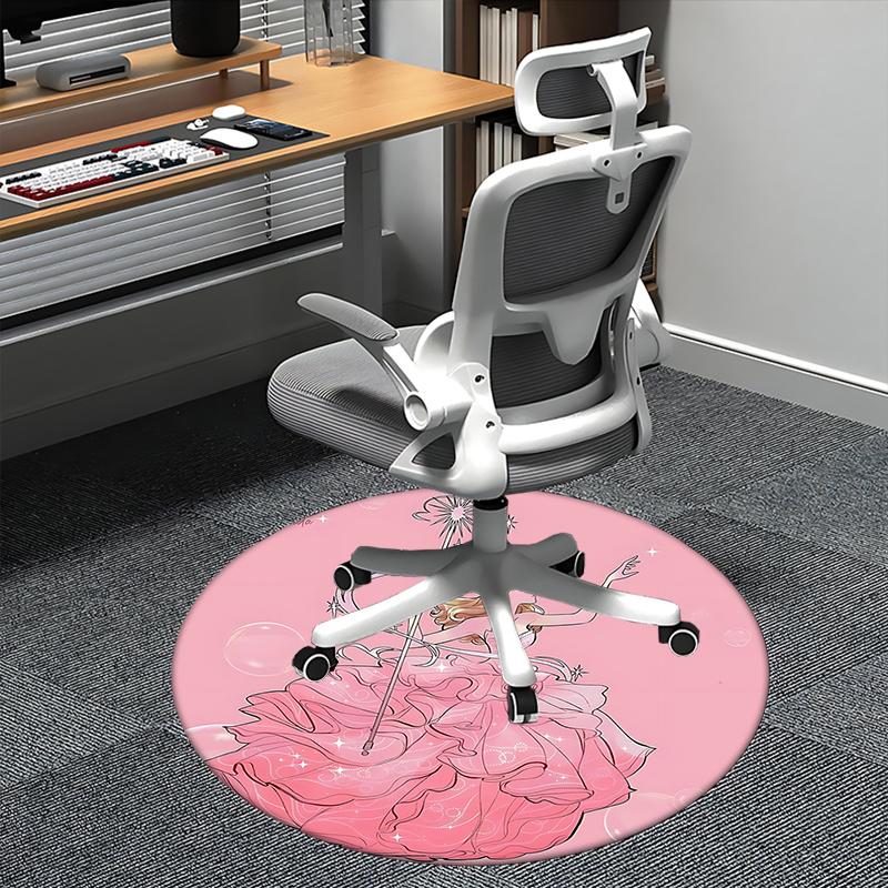

Princess Wand,Fairy Tale Dress Chair mat Round Rug Office carpet, Non slip, Suitable for Living Rooms, Bedrooms,Decor1205933a 80cm by 80cm