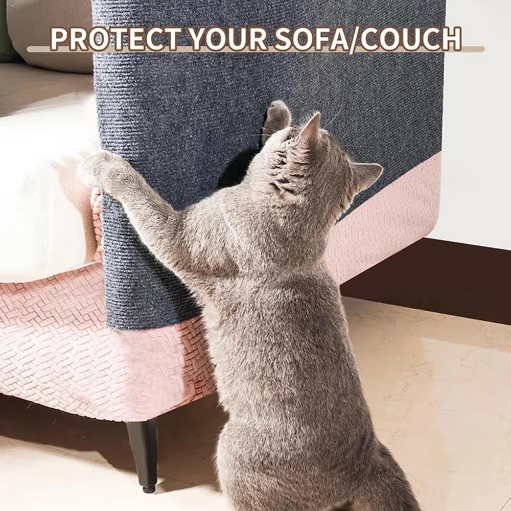 Cat Climbing Wall Mat Anti Cat Scratch Sofa DIY Kitten Crawling Mat Sofa Protection  Self-adhesive Carpet Cats Scratch Board