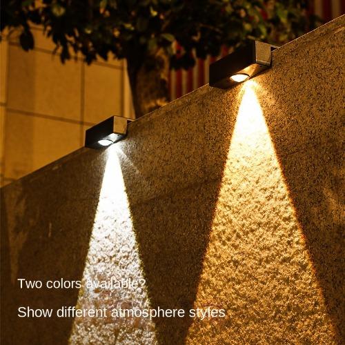Upgraded Ultra Bright Solar Wall Lamp Outdoor Garden Yard Layout Wall Lamp Household Yard Atmosphere Lamp