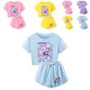 Kpop Demon Hunters Child Short Sleeve Short Pants Parent Child Pajama Set For Sleepwear Comfort