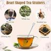 Stainless Steel Handle Heart-shaped Tea Ball Tea Infuser Strainers Filters Tea Interval Diffuse Kitchen Accessories