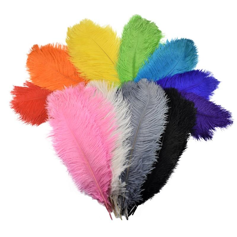 10Pcs/Lot 45-50cm Ostrich Feathers for Crafts Wedding Party Decoration Handicraft Accessories Table Centerpieces Diy Large Plume