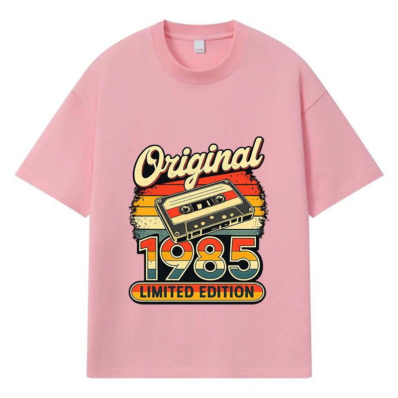 1985 Original Limited Edition Printed Graphic Summer Men T-shirt Casual Oversized 100% Cotton Y2k Harajuku Streetwear
