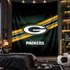 Wall Hanging Tapestry Green Bay Packers Print Cloth for Living Room Bedroom Home Decor